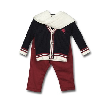 Compleu Casual Baby Boy 1814 Bleumarin, Rosu Compleu Casual Baby Boy 1814 Bleumarin, Rosu