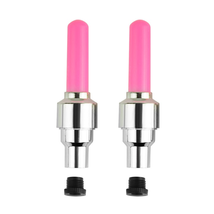 Set de lumini LED pentru bicicleta, masina, motocicleta, de culoare roz VIVO