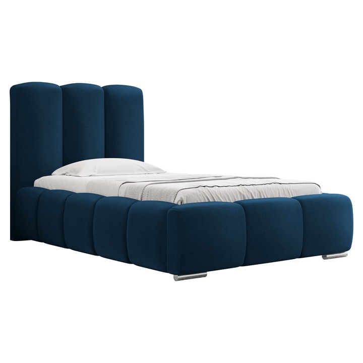 Pat tapitat Lisko 90, MIRJAN 24, bleumarin, 110x222x112 cm