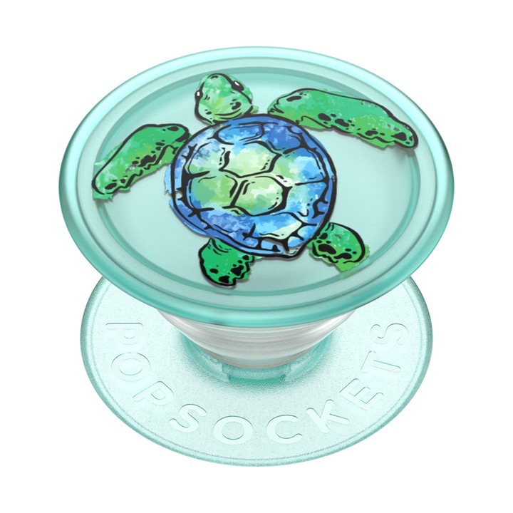 Suport universal de telefon si tableta PopSockets, PopGrip Plant Turtle