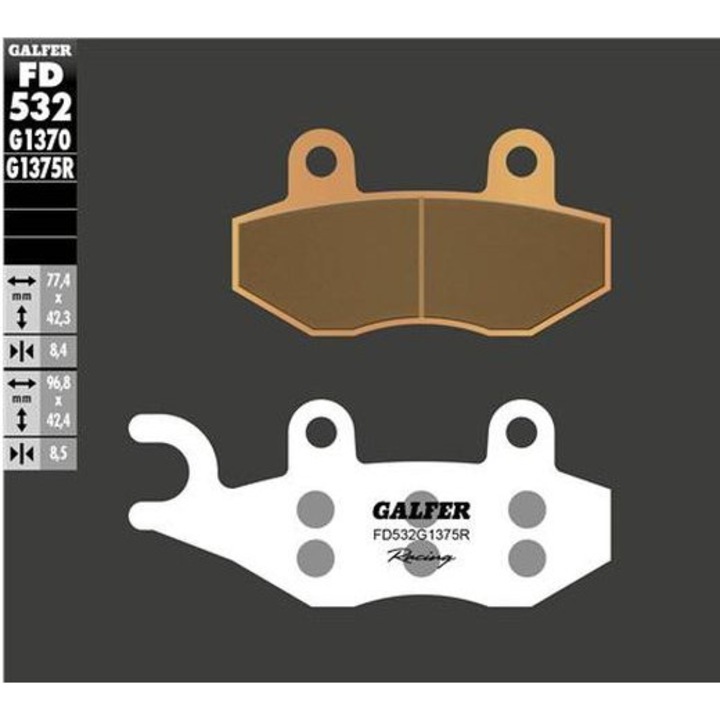 Спирачки за велосипед, GALFER, KH197, метални, комплект