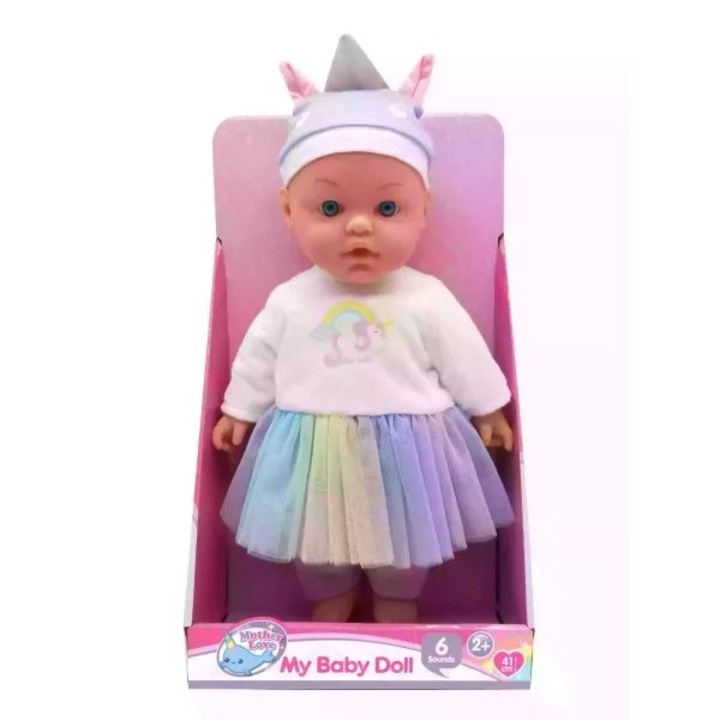 Hangot adó játékbaba - 41 cm