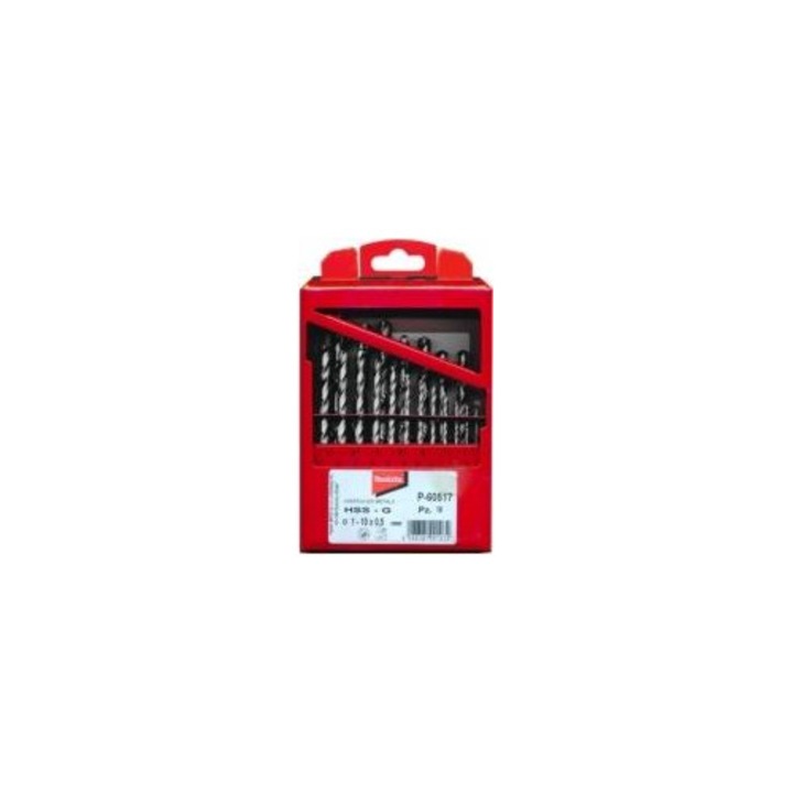 Set de burghie pentru metal Makita HSS-G 19 buc, 1-10 mm, 64-65 HRC