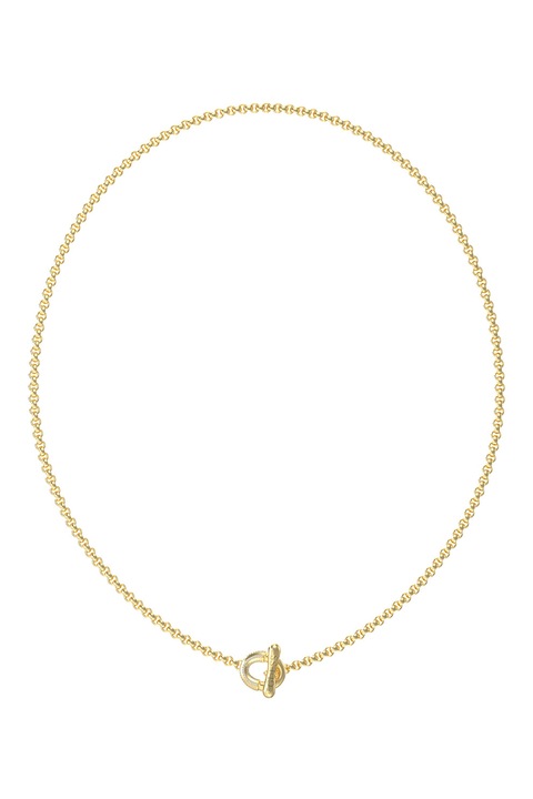 GUESS, Colier cu cristal, Auriu