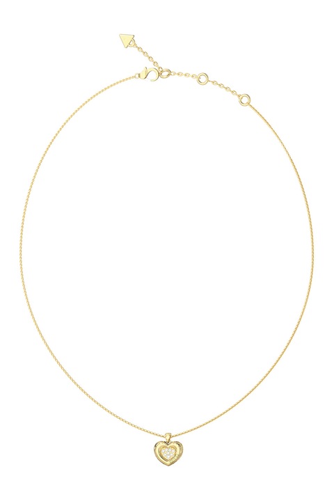 GUESS, Колие със сърцевидна висулка, Златист