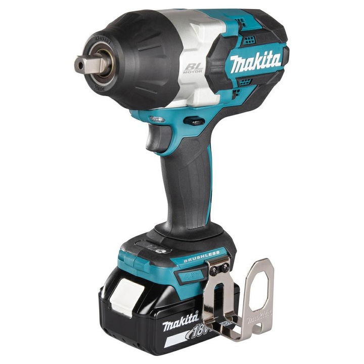 Cheie cu impact Makita DTW1004Z, 18V, 1050 Nm, 1/2", tehnologie XPT, motor fara perii, set fara acumulator