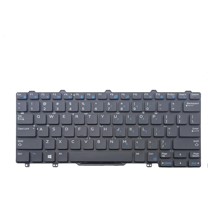 Dell Latitude E5250 E5270 E7250 E7270 PK131DK3A00 laptop billentyűzet, háttérvilágítás nélküli, nemzetközi billentyűzet, fekete