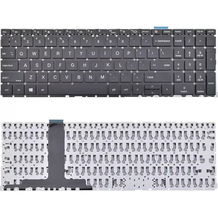 HP ProBook 450 G8 455 G8 455R G8 650 G8 laptop billentyűzet, megvilágított, nemzetközi billentyűzet, fekete