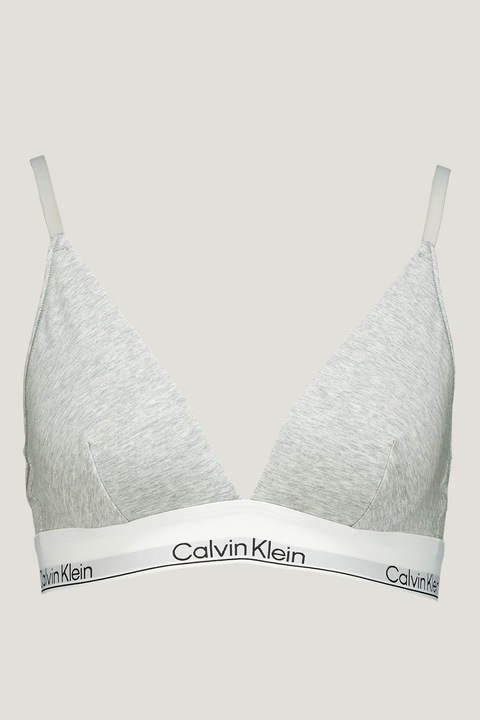 CALVIN KLEIN, Háromszög alakú modáltartalmú melltartó, Melange szürke