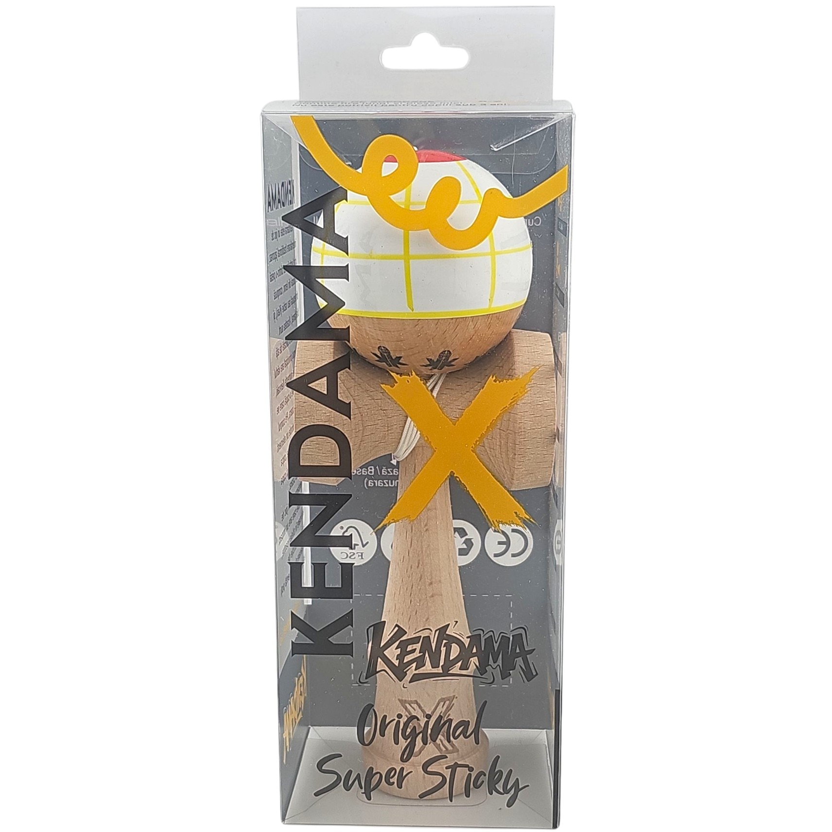 Kendama Originala X, Profesionala, Lemn, Bila cu Invelis SUPER