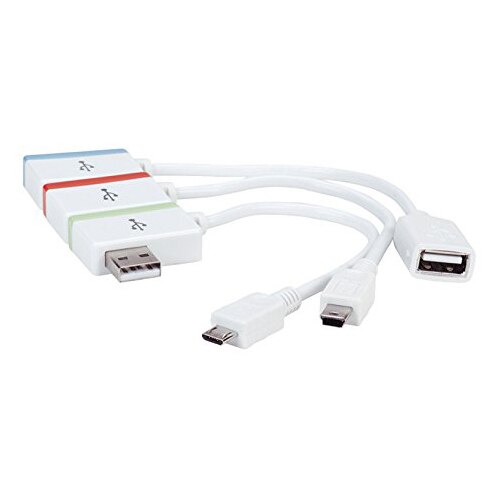 HUB Manhattan cu adaptor mini USB- micro USB