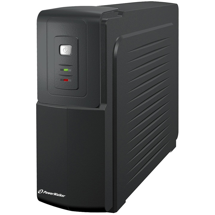 UPS Power Walker off-line 1000VA/600W, iesire 3xShuko, baterie 12V/7Ah