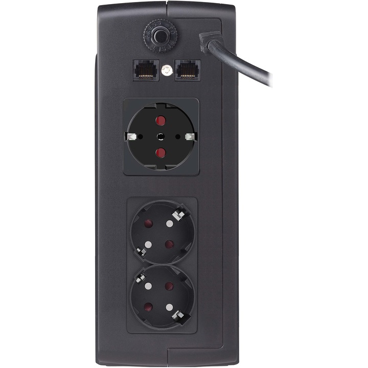 UPS Power Walker off-line 1000VA/600W, 3xShuko kimenet, 12V/7Ah akkumulátor