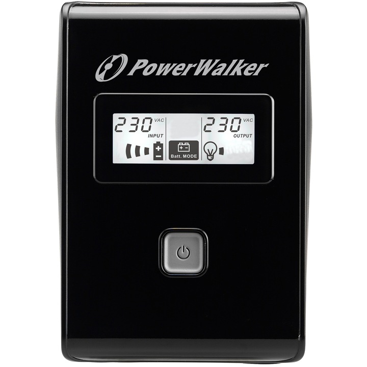 UPS Power Walker line-interactive 850VA/480W, iesire 2xShuko, baterie 12V/9Ah