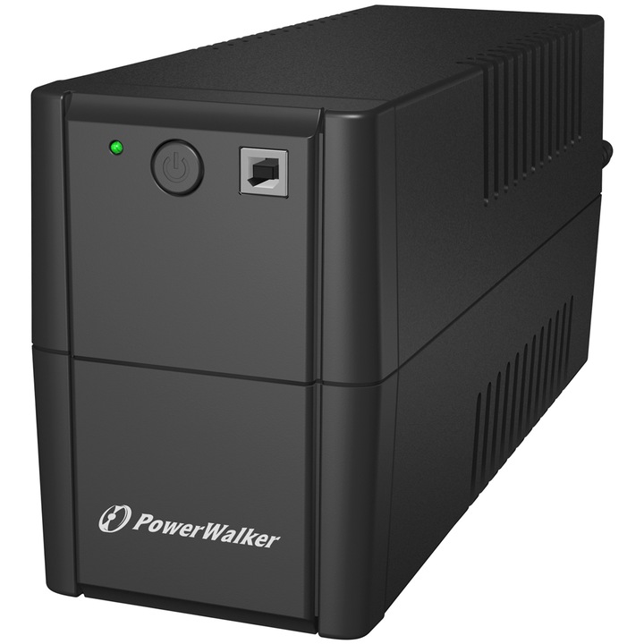 UPS Power Walker line-interaktív 650VA/360W, 2xShuko kimenet, 12V/7Ah akkumulátor