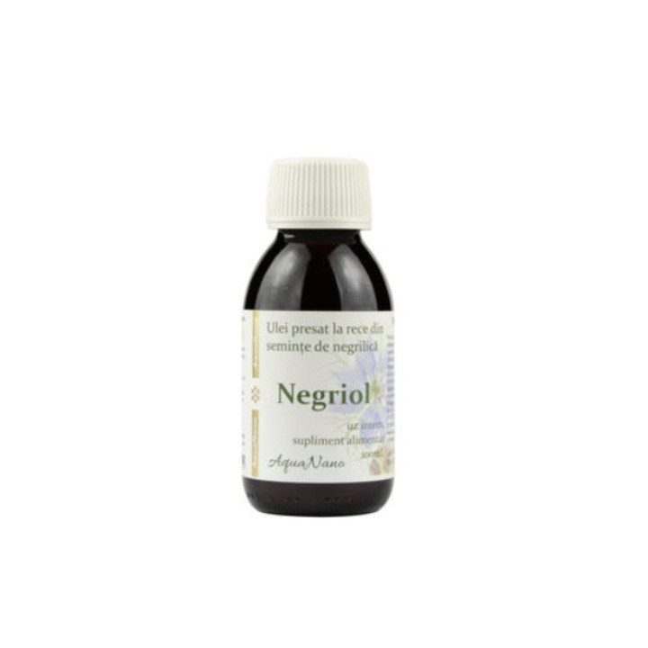 Ulei din seminte de chimen negru, presat la rece, AquaNano Negriol, 100mL