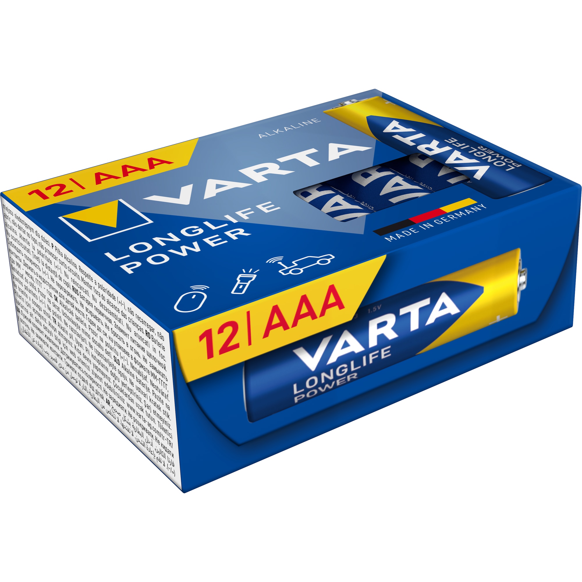 Baterii Varta Longlife Power AAA, 12 buc