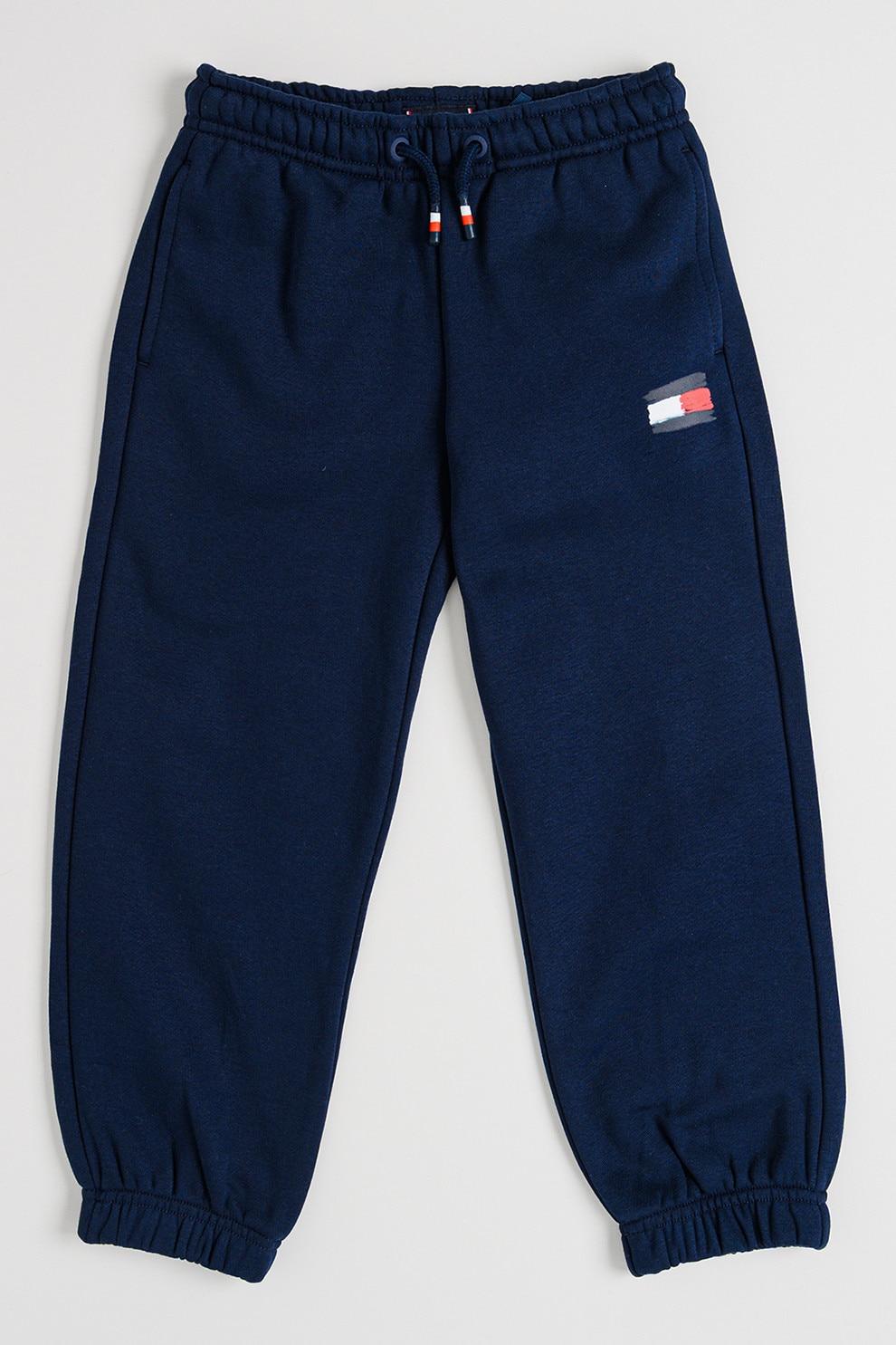 Tommy Hilfiger, Pantaloni de trening cu snur in talie, Bleumarin, 152 CM