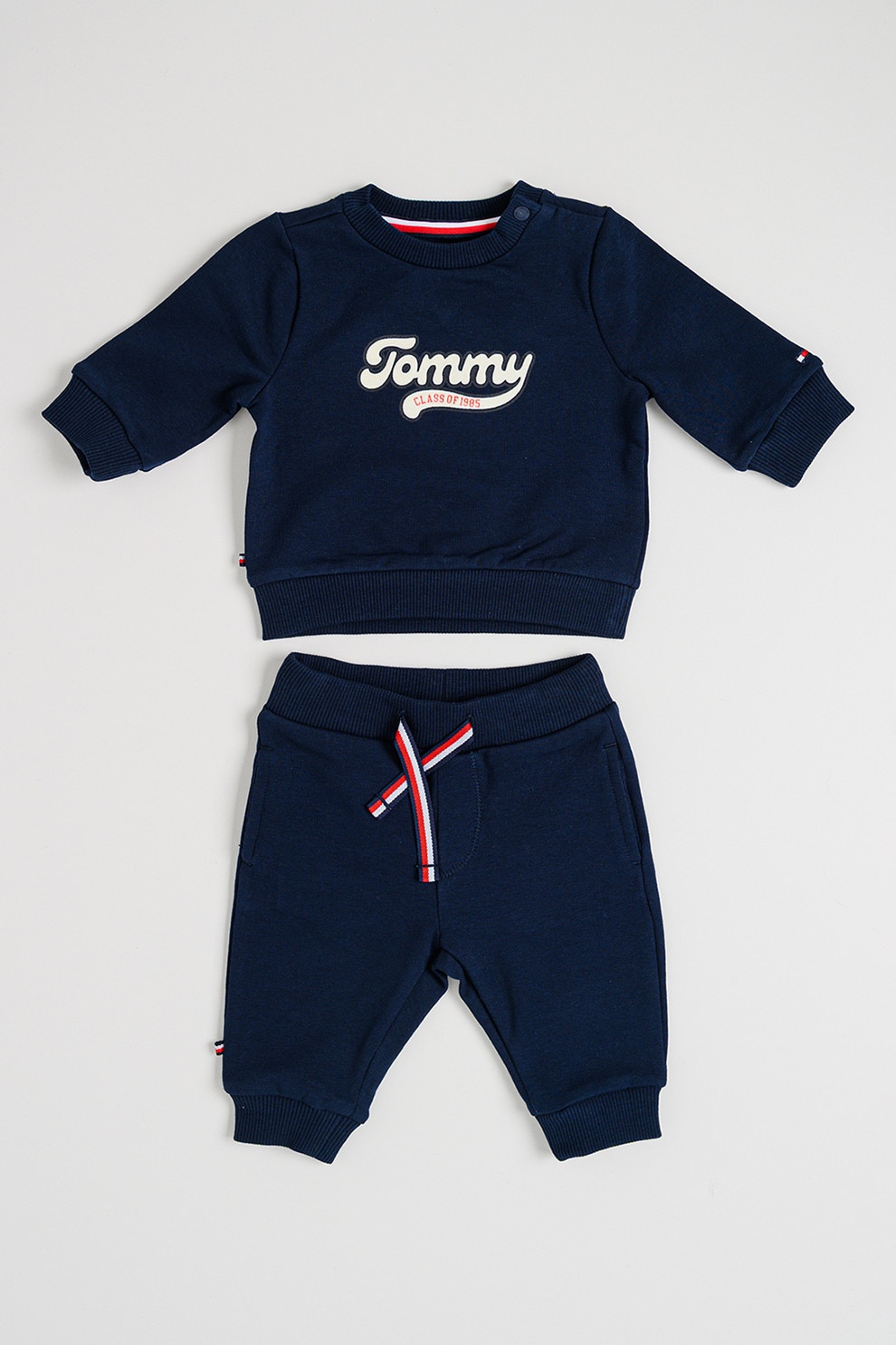 BOSS Kidswear, Trening din amestec de bumbac cu fermoar, Bleumarin