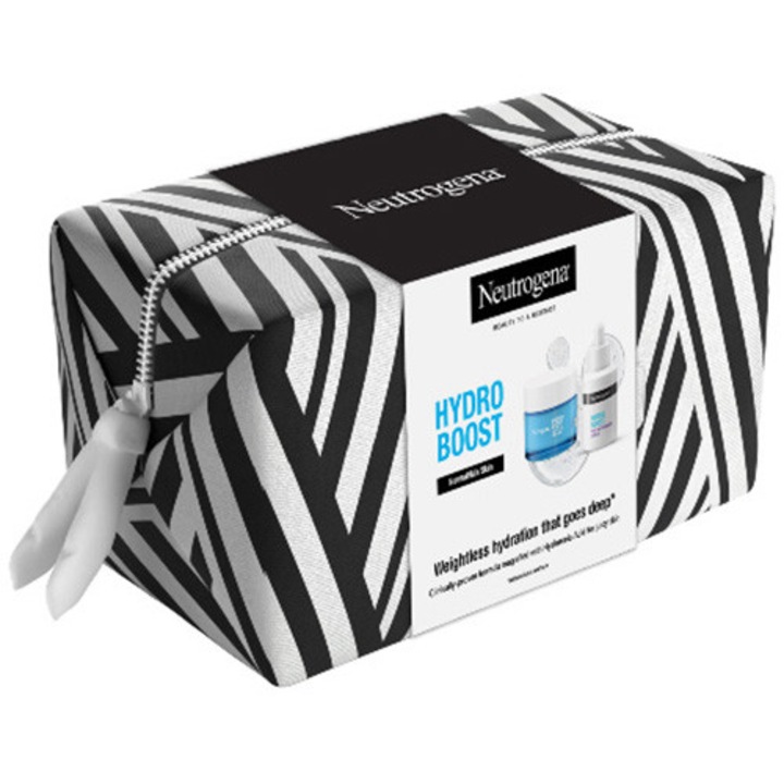 Set Cadou Neutrogena Hydro Boost: Lotiune hidratanta pentru fata SPF 50, 50ml + Gel hidratant pentru ten normal si mixt, 50 ml