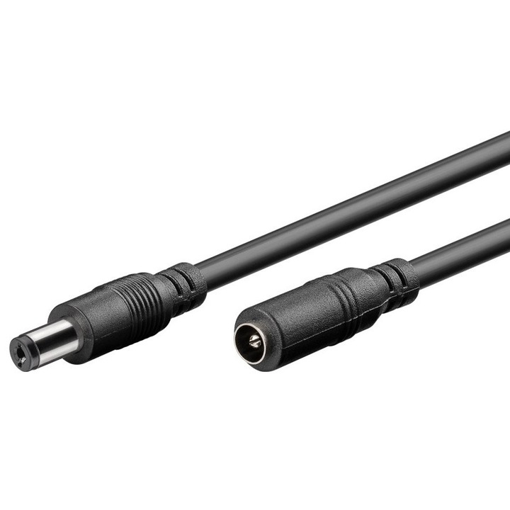 Cablu, GOOBAY, 5.5x2.1mm, 1.5m, negru