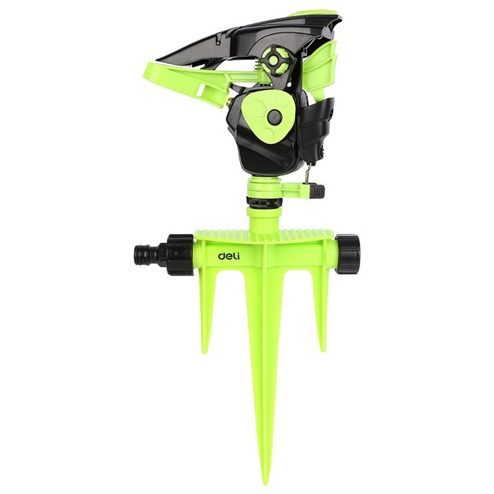 Aspersor rotativ pulsatoriu DELI Green line EDL581302, unghi maxim de stropire de 360°