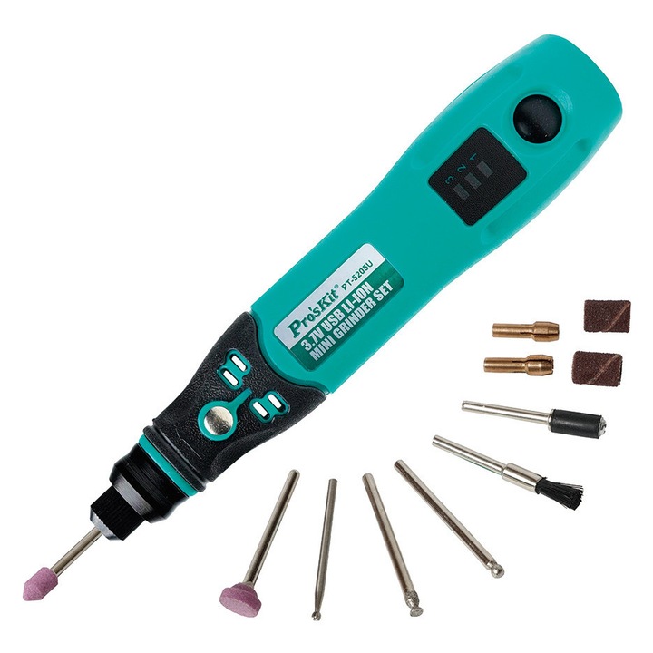 Unealta rotativa multifunctionala PROSKIT PT-5205U, 3.7V, 600mah, pana la 15000rpm