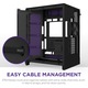 Carcasa NZXT H9 Flow RGB+ (2025), Dual-Chamber, Mid-Tower, Control Hub, Negru