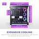 Кутия ATX Semi-tower NZXT CM-H99FB-P1, черна, закалено стъкло, многоцветна подсветка, размери 7 слота за разширение