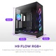 Кутия ATX Semi-tower NZXT CM-H99FB-P1, черна, закалено стъкло, многоцветна подсветка, размери 7 слота за разширение