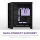Carcasa NZXT H9 Flow RGB+ (2025), Dual-Chamber, Mid-Tower, Control Hub, Negru