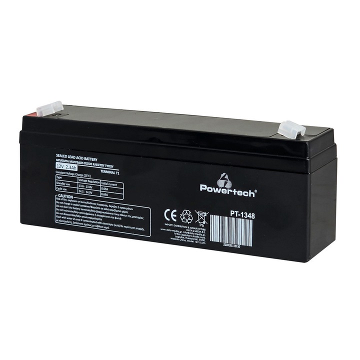 Аксесоари за UPS, POWERTECH, батерия PT-1348, 12V 2.3Ah