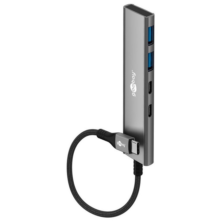 Hub USB GOOBAY 76563, 4x thyron, USB 3.2, USB-C