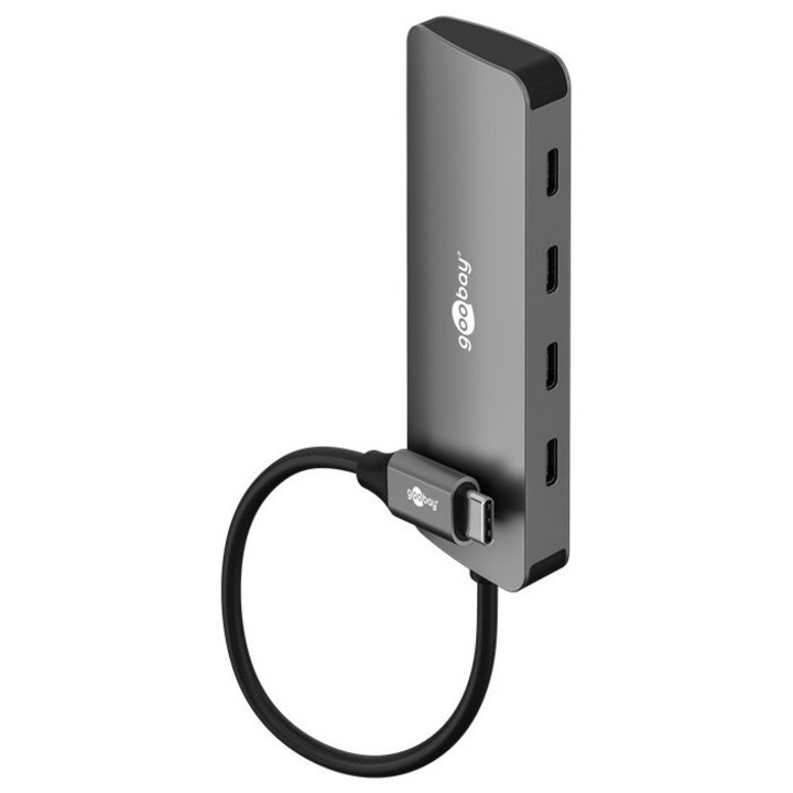 Hub USB GOOBAY 76565, 4x thyron, USB 3.2, 10Gbps, USB-C