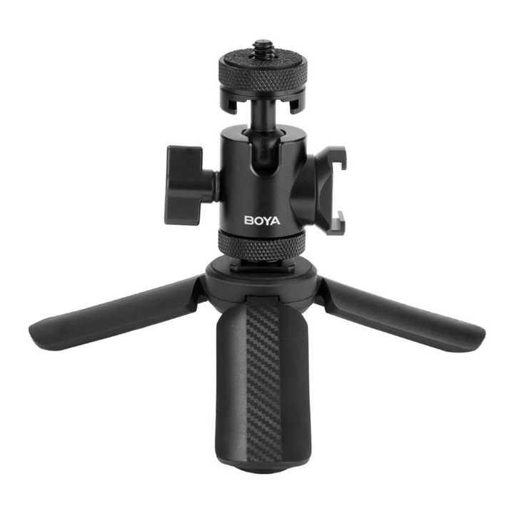 Stativ pentru microfon si camera BOYA Desktop Stand 01, 1/4 inch, negru