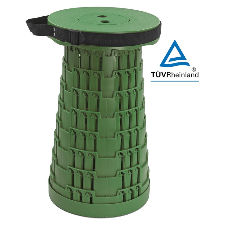 Къмпинг стол POWERTECH, модел HUH-0232, 250кг, 25.5x45см, зелен