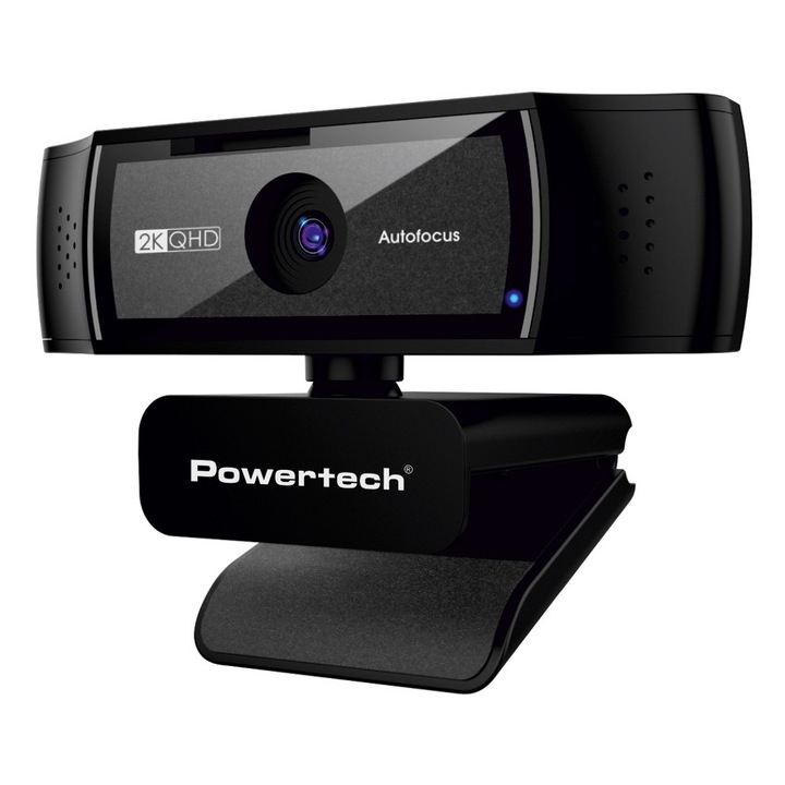 Camera web POWERTECH PT-1428, 5MP, 2K QHD, 1.5m, maro