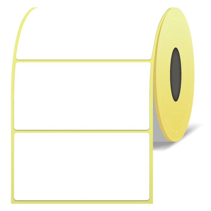 Etichete autoadezive BURN OUT, rolo termic, 70x40mm, 700 etichete, alb