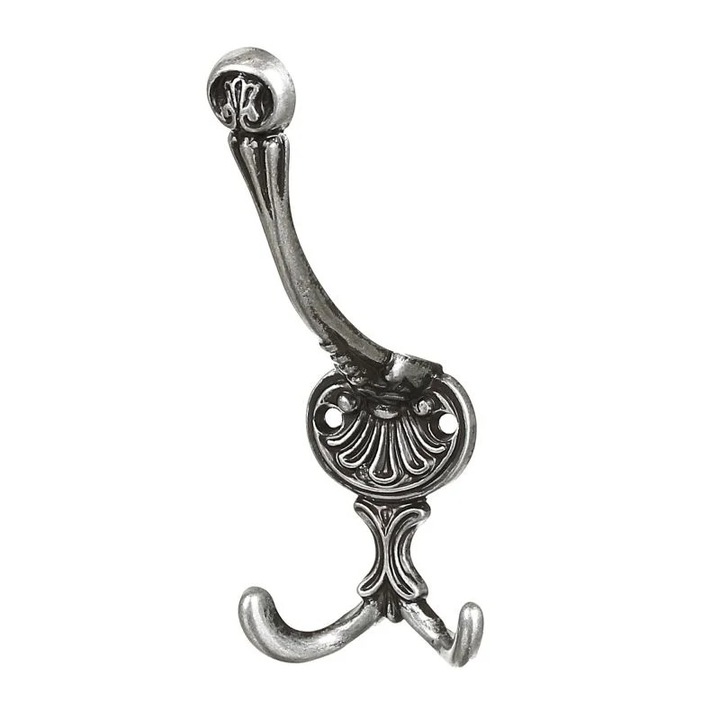 Fali fogas 1 hármas akasztó fém 15 cm fekete Shopiens®