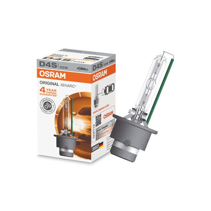 Lampa cu xenon auto, Osram, D4S Xenarc Original, 42V, 35W, P32d-5, 1 bucata