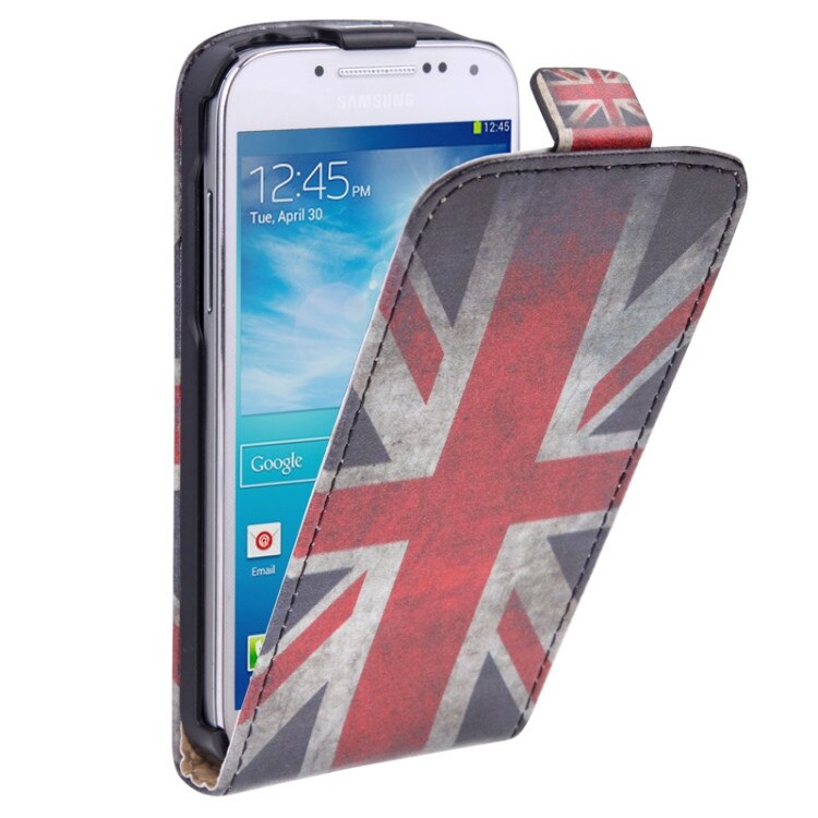 Husa protectie SKY FLAG pentru SAMSUNG GALAXY S4 MINI (i9190), Flip vertical, Inchidere magnetica - UK