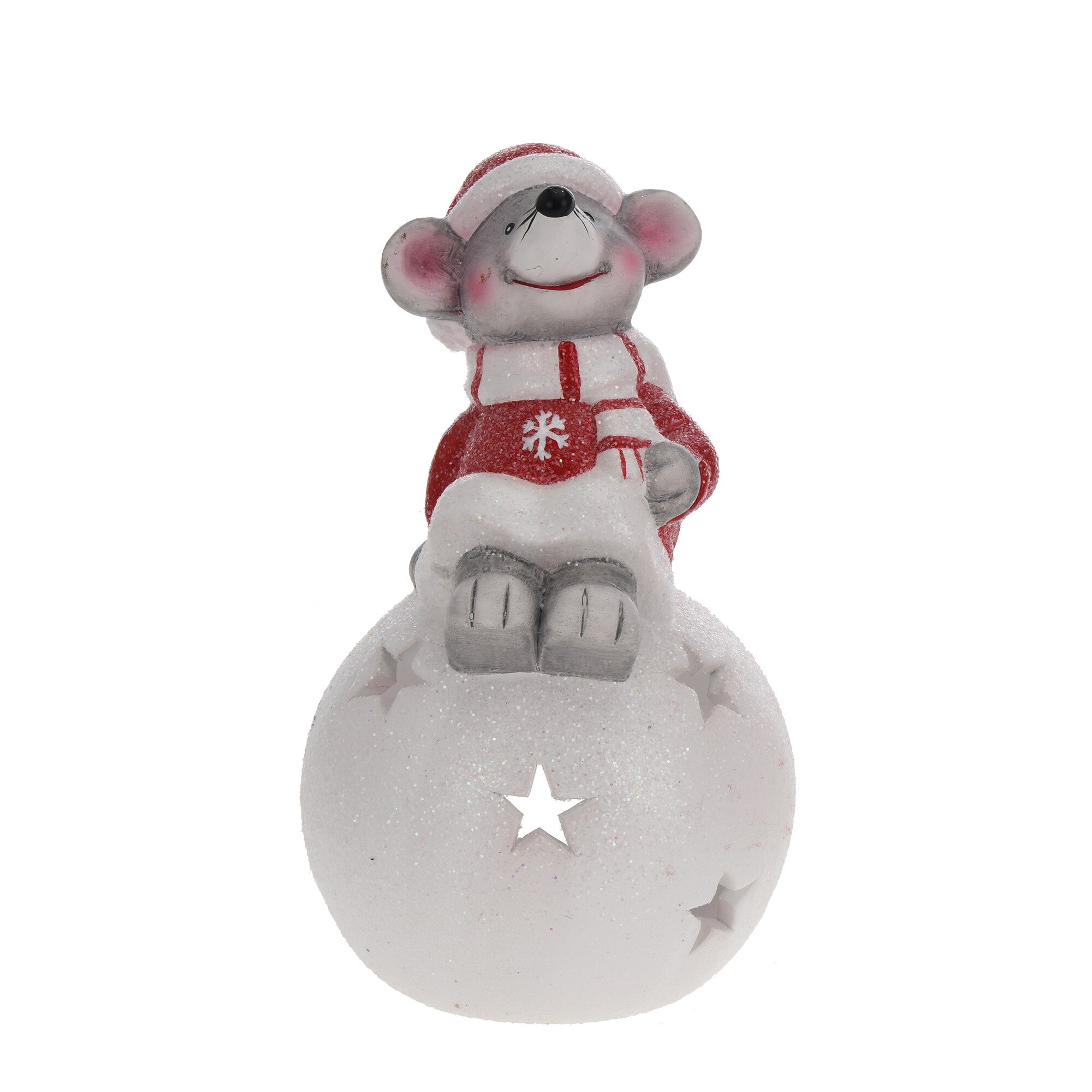 Figurina ceramica soricica asezata pe bulgare