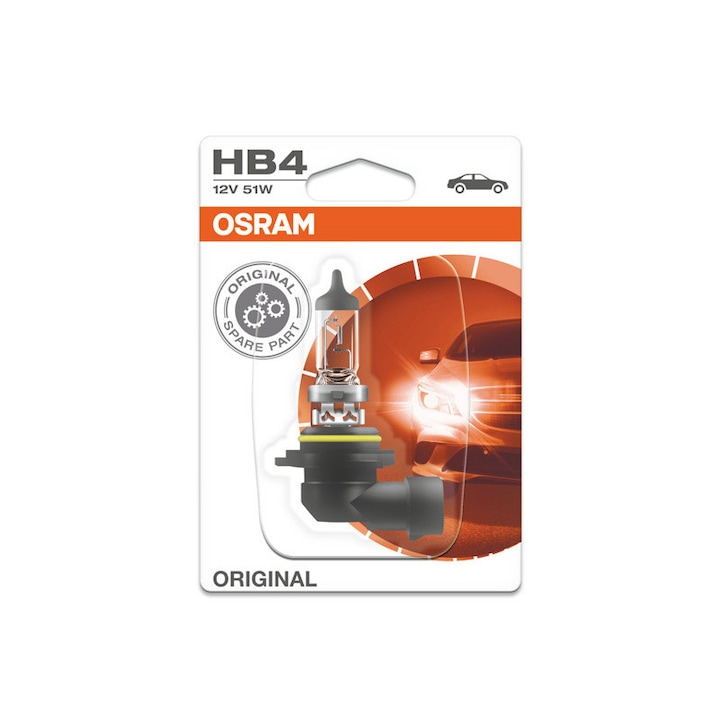 Халогенна крушка Osram HB4 Original 12V, 51W, P22D, 1 брой