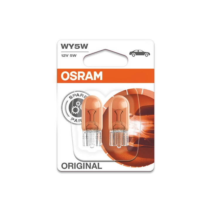 2 db halogén izzó készlet Osram WY5W Original 12V, 5W, W2.1X9.5D