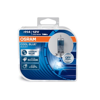 Bec auto cu halogen, Osram, H15, Cool Blue Intense, 12V, 55/15W, P43t, Lumina alb/albastra Bec auto cu halogen, Osram, H15, Cool Blue Intense, 12V, 55/15W, P43t, Lumina alb/albastra