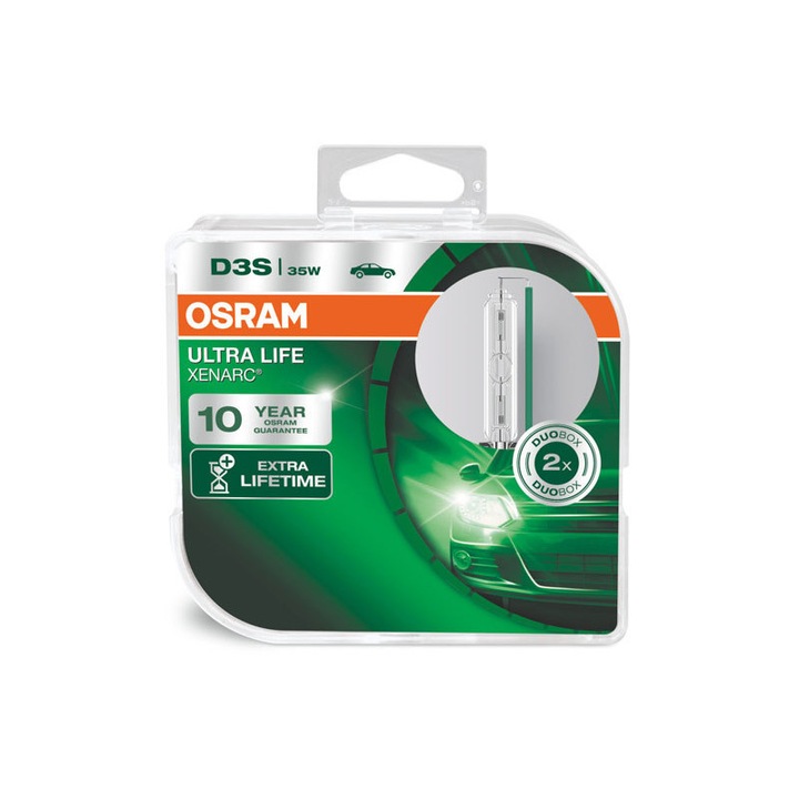 Комплект 2 броя ксенонови лампи Osram D3S Ultra Life 42V, 35W, PK32d-5