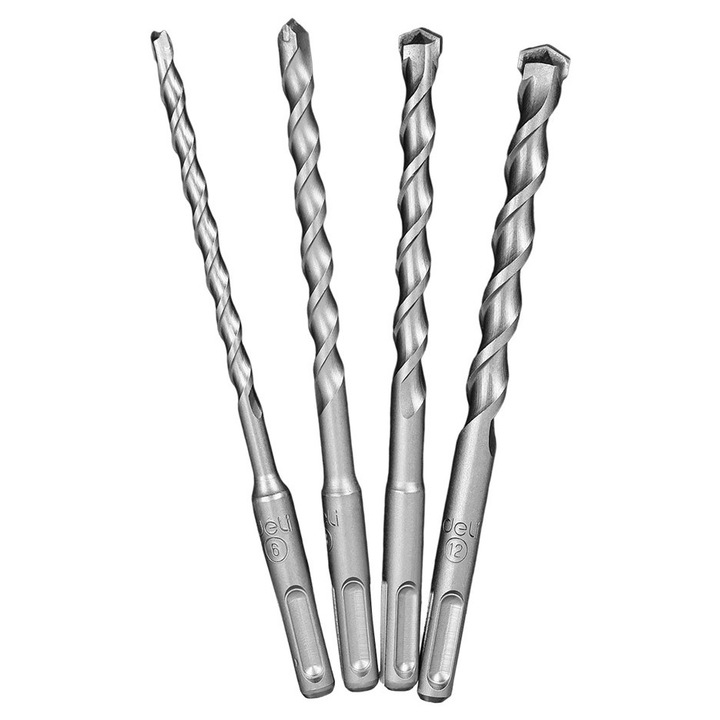 Set trypania DELI 6/8/10/12x160mm, 40Cr YG8, SDS Plus