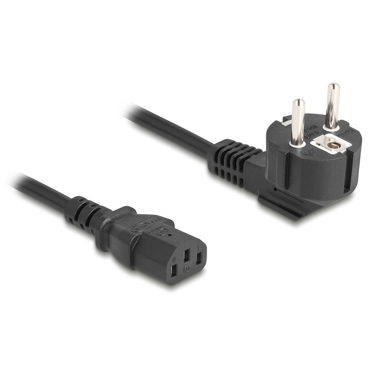 Cablu de alimentare DELOCK 81298, 3x 1.00mm², 1m, negru