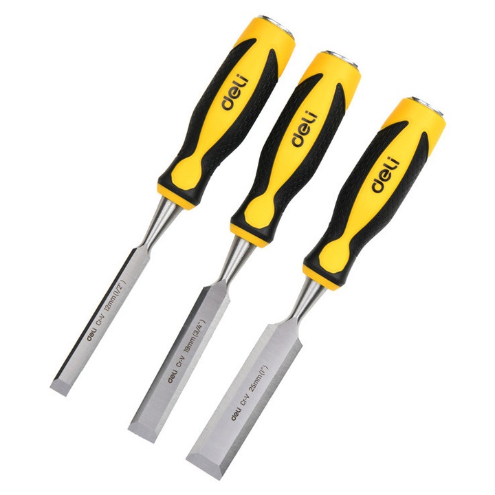 Set ciocane si dalti DELI, 3 bucati, 12x19x25mm