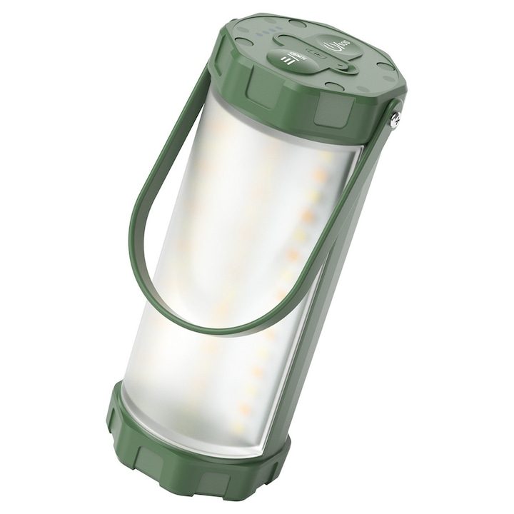 Фенер GLOCUSENT GLCSNTCL001G, 1200lm, IP68, зелен